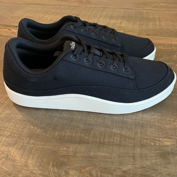 ALLBIRDS Men’s Black Canvas Pacers Sneakers Size 10 NWOB - Picture 2 of 5